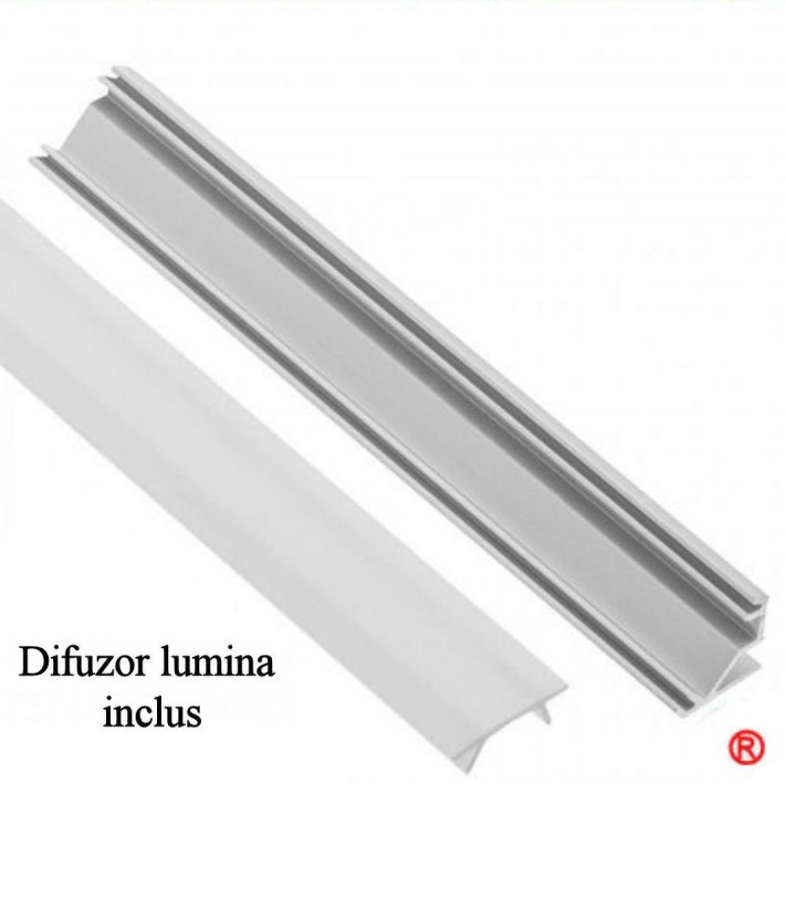 Profile banda led aluminiu de colt